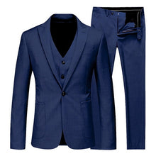 Load image into Gallery viewer, HEFLASHOR 2019 3Pc (jacket + Vest + Trouser) Male Business Dress Cultivate Spring Suit Solid Casual Office Suit Wedding Suits