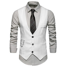 Load image into Gallery viewer, HEFLASHOR 2019 3Pc (jacket + Vest + Trouser) Male Business Dress Cultivate Spring Suit Solid Casual Office Suit Wedding Suits