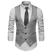 Load image into Gallery viewer, HEFLASHOR 2019 3Pc (jacket + Vest + Trouser) Male Business Dress Cultivate Spring Suit Solid Casual Office Suit Wedding Suits