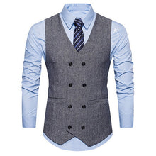 Load image into Gallery viewer, HEFLASHOR 2019 3Pc (jacket + Vest + Trouser) Male Business Dress Cultivate Spring Suit Solid Casual Office Suit Wedding Suits